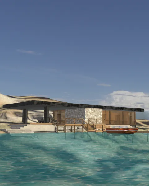 Modelo SketchUp de origem do mesmo pavilhão