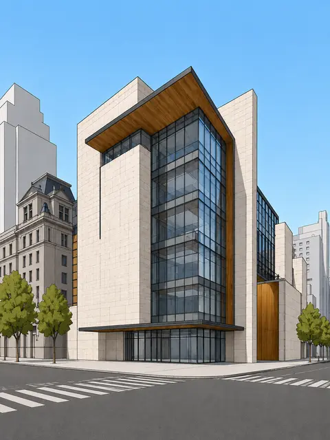 Modelo SketchUp de origem do mesmo prédio